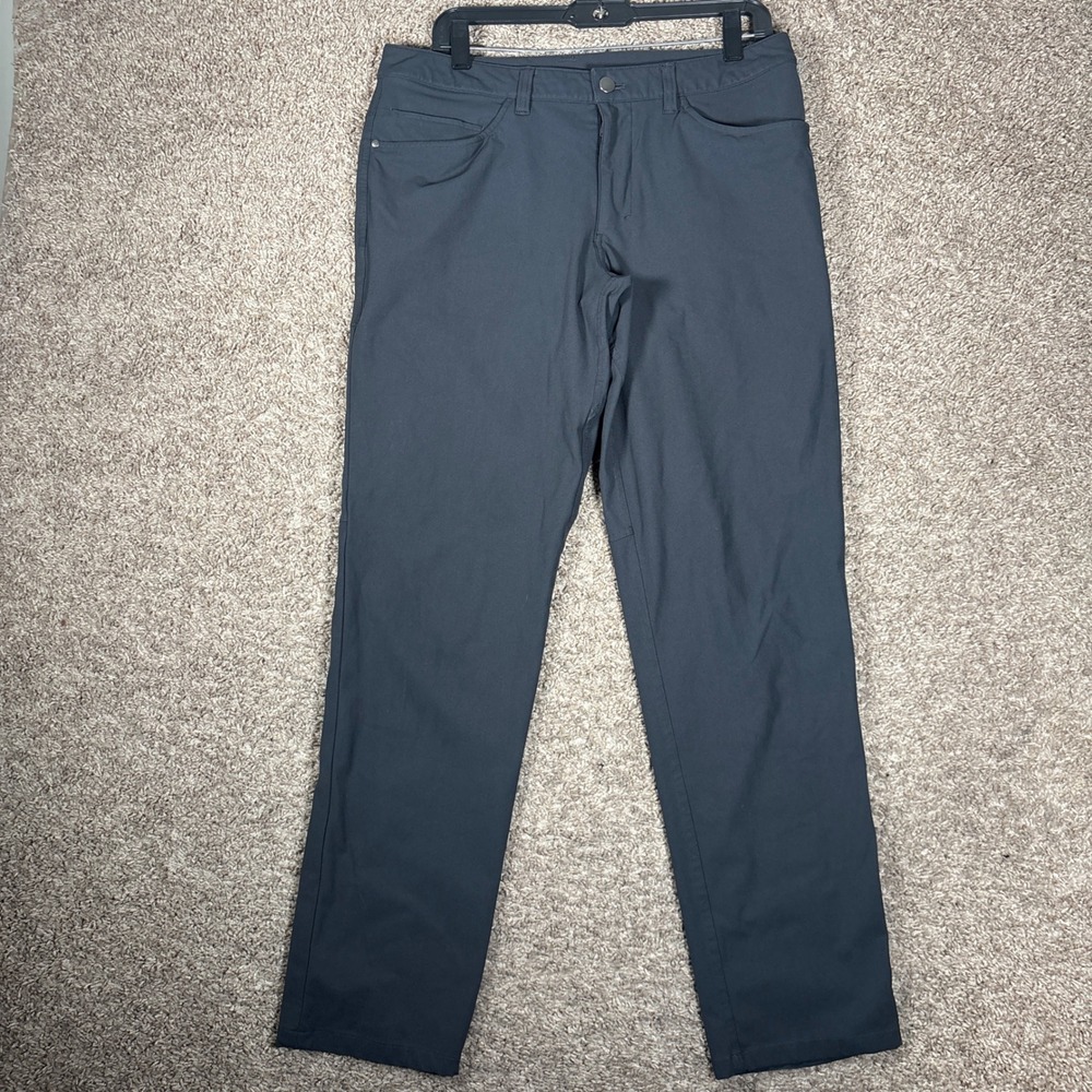 Lululemon ABC Pant Slim Warpstreme Obsidian Grey Mens 32 LM5583S